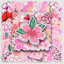 桜　さくら　サクラ　花見　植物　春の花　シール　ステッカー50枚YY_画像3