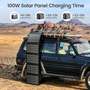 ORICO ソーラーパネル 200W ポータブル 太陽光パネル 折り畳み式 太陽光発電パネル ソーラー充電器 アウトドアキャンプ ポータブル電源の画像6
