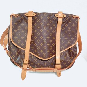 ★ LOUIS VUITTON ルイヴィトン モノグラム ソミュール43 M42252 ショルダーバッグ 斜め掛け ブラウン バッグ カバン