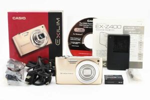 動作確認済 Casio EXILIM EX-Z400 Gold Compact Digital Camera ゴールド コンパクトデジタルカメラ / カシオ エクシリム 元箱付 ※1 #0982