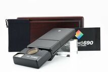 Polaroid 690 50th Anniversary Model Instant Film Camera 記念モデル ポラロイド インスタントカメラ 木箱 シャッター,フラッシュOK #096_画像1