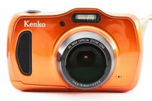 美品 Kenko DSC200WP Orange Compact Digital Camera オレンジ 橙 コンパクトデジタルカメラ / ケンコー 防水 防塵 耐衝撃 アウトドア #105_画像3