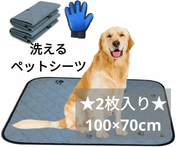 RITAGO洗えるペットシーツ ペット用おしっこマット ペットシーツ 洗える 犬 繰り返し使用可能 超吸収 洗濯機で丸洗い 消臭