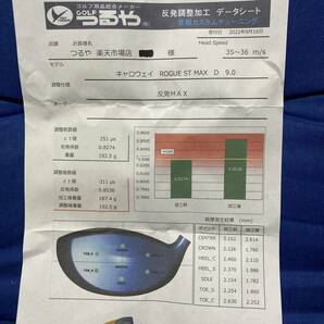 高反発加工 キャロウェイ ドライバー ローグST maxD 9.0の画像7