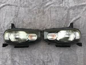 ** Nissan Z12 Cube original halogen head light left right set processing for etc. used **