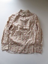 美品 Sarahwear / サラウェア Liberty Gymkhana BL BEIGE / リバティ シャツ ブラウス レディース_画像3