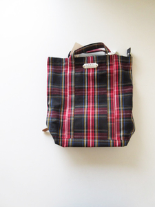 未使用 2022AW R&D.M.Co- / オールドマンズテーラー 5733 TARTAN CHECK DAY BAG BLACK STEWART / デイバッグ