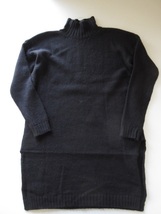 2020 KristenseN DU NORD PRIVATE 0204 / プライベート 0204 P-N-272 cashmere linen one-piece 3 BLACK / カシミヤリネン_画像3