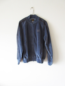 未使用 2023 NEEDLES / ニードルズ NS251 R.C. Track Jacket C/Pe Velour S SMOKE BLUE / ジャケット カーディガン