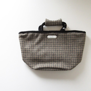 未使用 R&D.M.Co- / オールドマンズテーラー 5148 WOOL TWEED MARCHE BAG F GUN CLUB * ガンクラブチェックウールツイード マルシェバッグの画像1