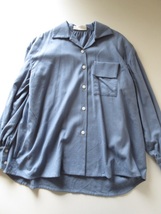 k〓ngo / ケンゴ ウールオーバーシャツ 1 BLUE / 長袖 シャツ チュニック_画像3