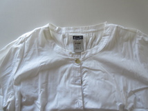 KristenseN DU NORD / クリステンセンドゥノルド P-246 cotton henley neck blouse 2 WHITE / コットンシャツ ブラウス_画像5