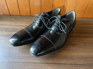 YUKIKO HANAI HOMME 革靴 皮靴 27.0cm 3E 新品未使用　ブラック ビジネスシューズ ストレートチップ 