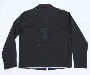 GUARANTEED コットン ベトナム ジャケット 黒 M ベトジャン 刺繍