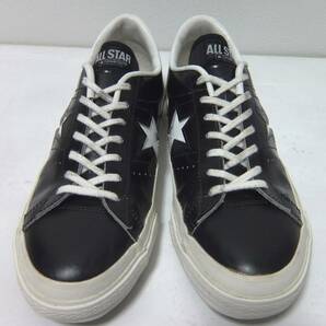 日本製 コンバース ワンスター レザー 黒白 9 27.5cm CONVERSE ONESTARの画像3