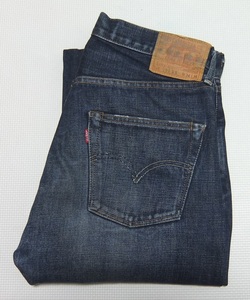 2007年 日本製 LEVI'S LVC 501XX USED加工 デニムパンツ 紺 W34 ボタンフライ リーバイス 55501-0022