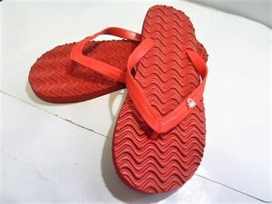 bke) red )LL 27-28cm) Benetton * sandals beach sandals nose . type slippers 420569 BENETTON* new goods including carriage 