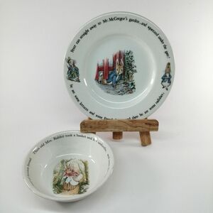 WEDGWOOD ウェッジウッド ピーターラビット 2枚 62 63 皿 of ETRURIA ＆ BARLASTON Freedrick Warne＆Co.