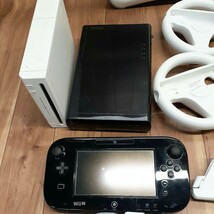 Nintendo 任天堂 Wii WiiU 本体 ヌンチャク ハンドル コントローラー アクセサリ その他 まとめセット ジャンク品_画像3