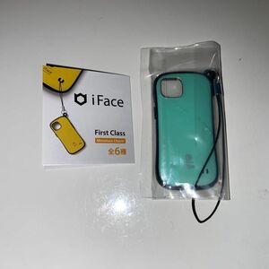 iFace iPhone スマホケース ガチャ ホットピンク First Class ストラップ ミント