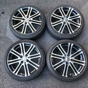 『psi』 MLJ WREST 16インチ × 6.5JJ 4穴 PCD100 アルミホイール ＆ DUNLOP 165/45R16(74V) ATR-K 165/45R16(74V XL) ラジアルタイヤ4本セの画像1