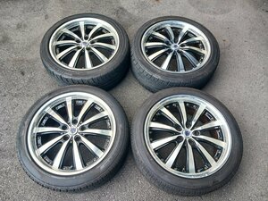 『psi』 KYOHO STEINER 18インチ × 8J PCD114.3 5穴 アルミ ＆ ダンロップ 225/45R18(91W) ヨコハマ 225/45R18(95W) ラジアルタイヤ4本