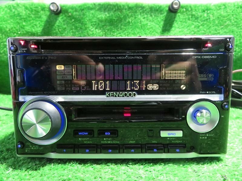 『psi』 ケンウッド DPX-066MD 2DINサイズ CD・MDレシーバー 難有り品 トヨタ・ダイハツ用カプラー