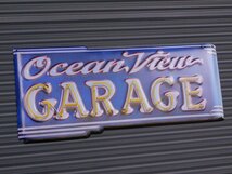 送料￥350【Ocean View GARAGE・オーシャンビューガレージ】※《エンボスメタルサイン》 アメリカン雑貨　エンボス看板　ブリキ看板　52_画像1