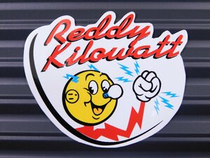 送料\84【REDDY KILOWATT・レディキロワット】※《レーシングステッカー》　(品番：ms097)　アメリカン雑貨　ガレージ