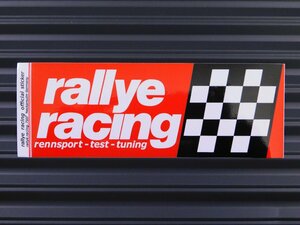 送料\84【rallye racing・アメリカ カー雑誌】※《レーシングステッカー》　(品番：ms139)　アメリカン雑貨　ガレージ