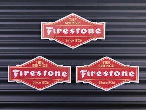 送料\84【Firestone 1926・ファイアストン】※《レーシングステッカー／３枚セット》　(品番：ms016)　アメリカン雑貨