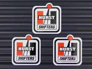 送料\84【HURST SHIFTERS・ハーストシフターズ】※《レーシングステッカー／３枚セット》　(品番：ms018)　アメリカン雑貨　ガレージ