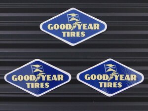 送料\84【GOOD YEAR TIRES・グッドイヤー】※《レーシングステッカー／３枚セット》　(品番：ms017)　アメリカン雑貨　ガレージ