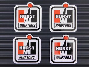 送料\84【HURST SHIFTERS・ハーストシフターズ】※《レーシングステッカー／４枚セット》　(品番：ms018)　アメリカン雑貨　ガレージ