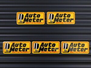 送料\84【Auto Meter・オートメーター】※《レーシングステッカー／５枚セット》　(品番：ms009)　アメリカン雑貨　ガレージ