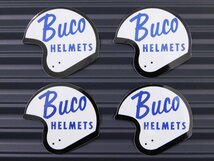 送料\84【Buco HELMETS・ブコ】※《レーシングステッカー／４枚セット》　(品番：ms023)　アメリカン雑貨　ガレージ_画像1