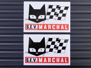 送料\84【S.E.V MARCHAL・マーシャル】※《レーシングステッカー／２枚セット》　(品番：ms115)　アメリカン雑貨　ガレージ