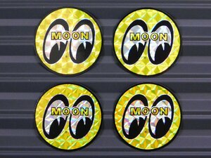 【MOONEYES・ムーンアイズ】※《アイボール プリズムステッカー4枚／直径40mm》　(品番DM058)