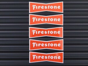 送料\84【Firestone・ファイアストン】※《レーシングステッカー／５枚セット》　(品番：ms016)　アメリカン雑貨　ガレージ