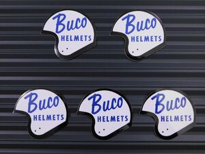 送料\84【Buco HELMETS・ブコ】※《レーシングステッカー／５枚セット》　(品番：ms023)　アメリカン雑貨　ガレージ