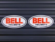 送料\84【BELL HELMETS・ベル】※《レーシングステッカー／２枚セット》　(品番：ms022)　アメリカン雑貨　ガレージ_画像1