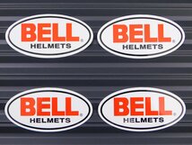 送料\84【BELL HELMETS・ベル】※《レーシングステッカー／４枚セット》　(品番：ms022)　アメリカン雑貨　ガレージ_画像1