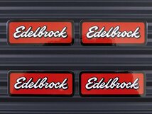 送料\84【Edelbrock・エーデルブロック】※《レーシングステッカー／４枚セット》　(品番：ms012)　アメリカン雑貨　ガレージ_画像1