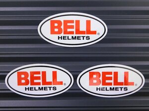 送料\84【BELL HELMETS・ベル】※《レーシングステッカー／３枚セット》　(品番：ms022)　アメリカン雑貨　ガレージ