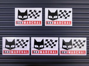 送料\84【S.E.V MARCHAL・マーシャル】※《レーシングステッカー／５枚セット》　(品番：ms115)　アメリカン雑貨　ガレージ