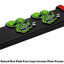 ◆送料無料◆【Rat Fink・ラットフィンク】※《ライセンスプレートフレーム》　MOONEYES　新基準対応ナンバーフレーム_画像5