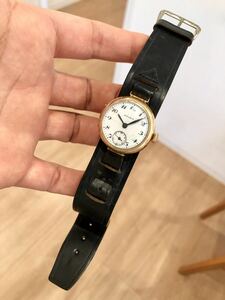 激レア K18ケース 精工舎 SEIKO セイコー 新10A型 バナナムーブ 手巻き アンティーク 18K 腕時計 1949年製？