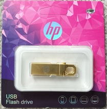 ●新品USBメモリ●512GB　HP　防水　小型ゴールド　未開封フラッシュドライブ　ヒューレットパッカード _画像1