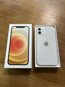 ★中古品★ iPhone12 SIMフリー 128GB ホワイト　Apple Store購入品　バッテリー87%