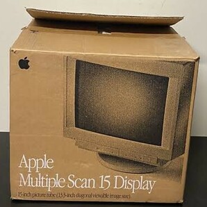 Apple Multiple Scan 15 Display 中古動作品 レトロpc 当時物 ブラウン管テレビ 初代の画像1